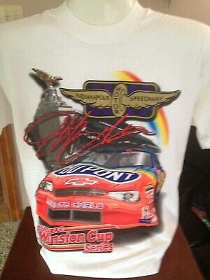 Vintage Nascar Jeff Gordon Two Time Brick Yard Winner T Shirt  Lrg 8269