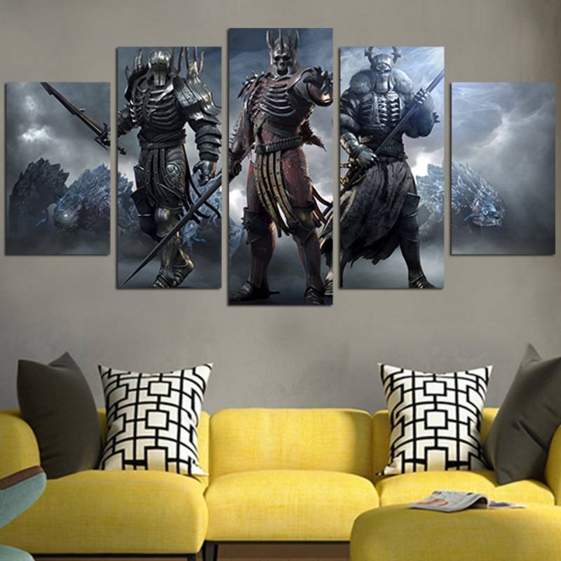 Warriors in The Witcher 3 Wall Art Canvas