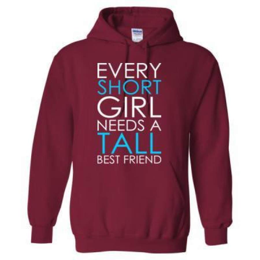 AGR Every Short Girl Needs A Tall Best Friend – Heavy Blend™ Hooded Sweatshirt