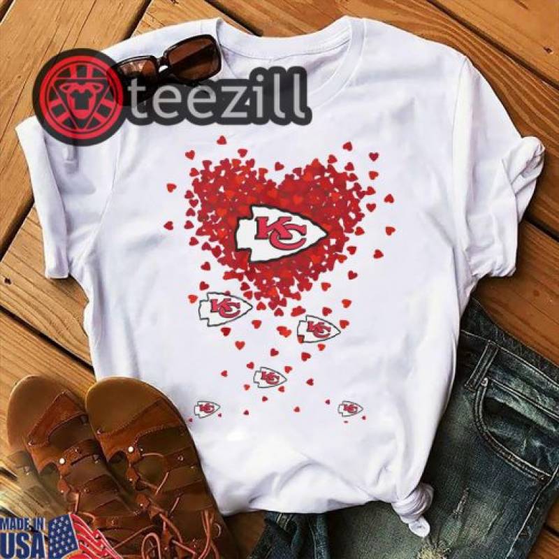 Flying heart stock kansas city chiefs shirt