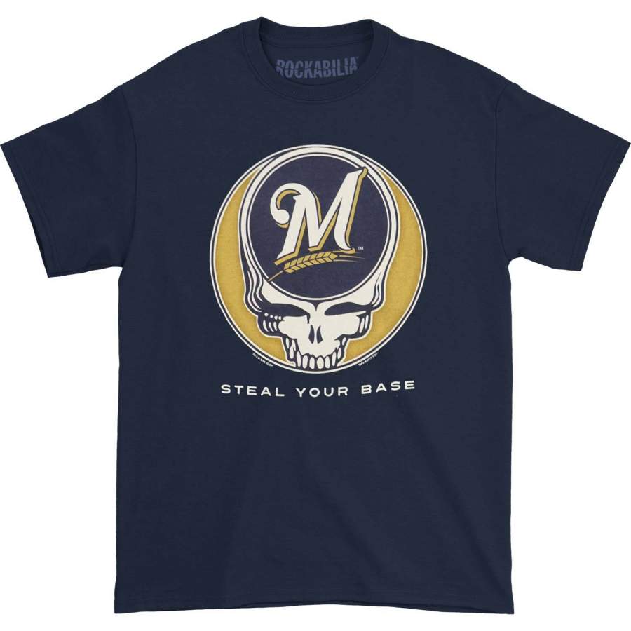 Steal Your Base Team Color Milwaukee Brewers T-shirt