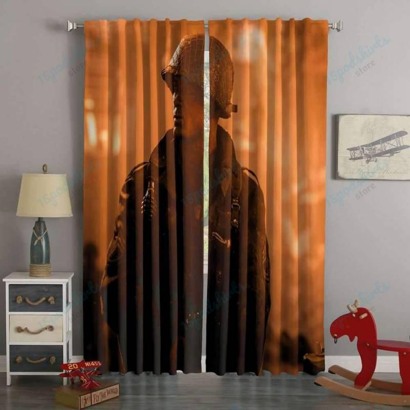 3D Printed Call Of Duty WW2 Style Custom Living Room Curtains