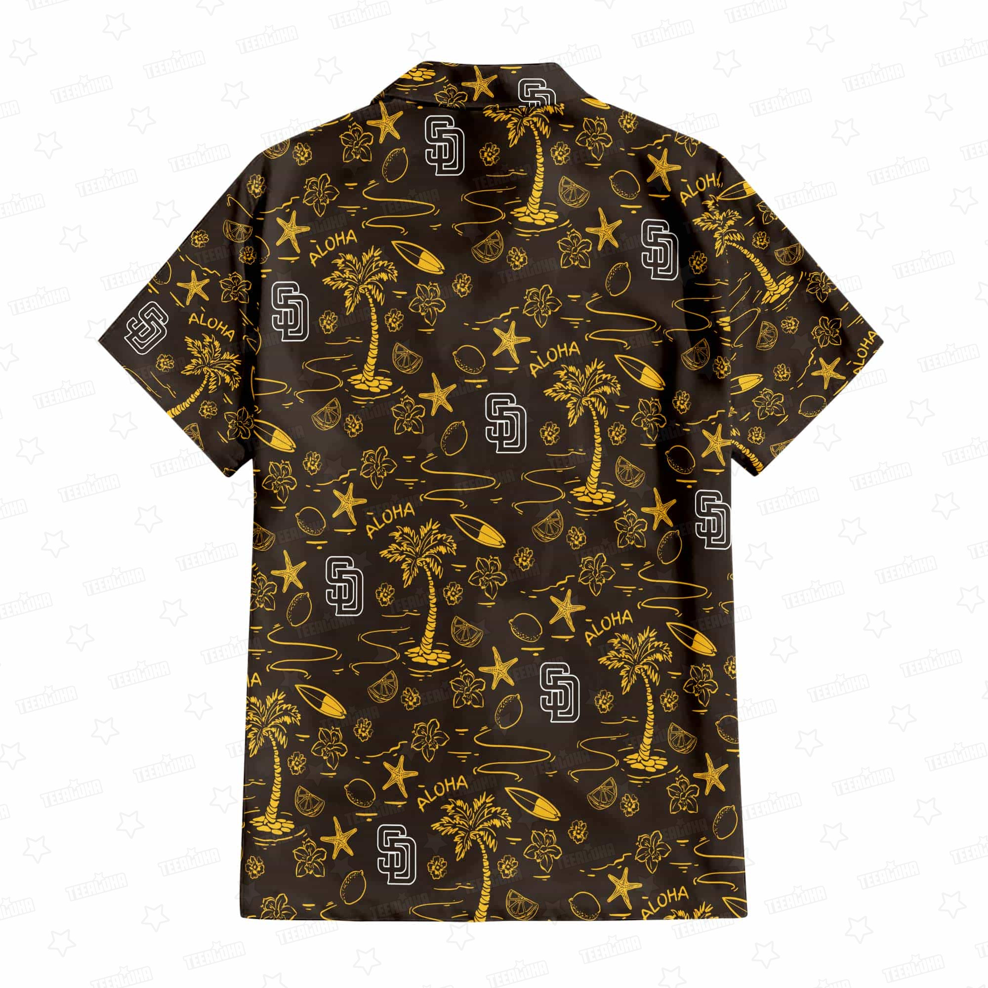 San Diego Padres Circle Aloha Paradise Hawaiian Shirt