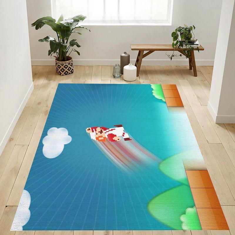 Super Mario 69 Area Rug Living Room And Bed Room Rug Gift Us Decor Vh3