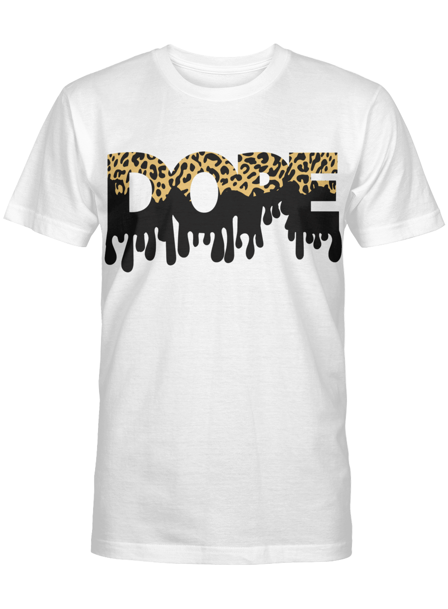 Dope Leopard Shirt For Black Woman Black Man