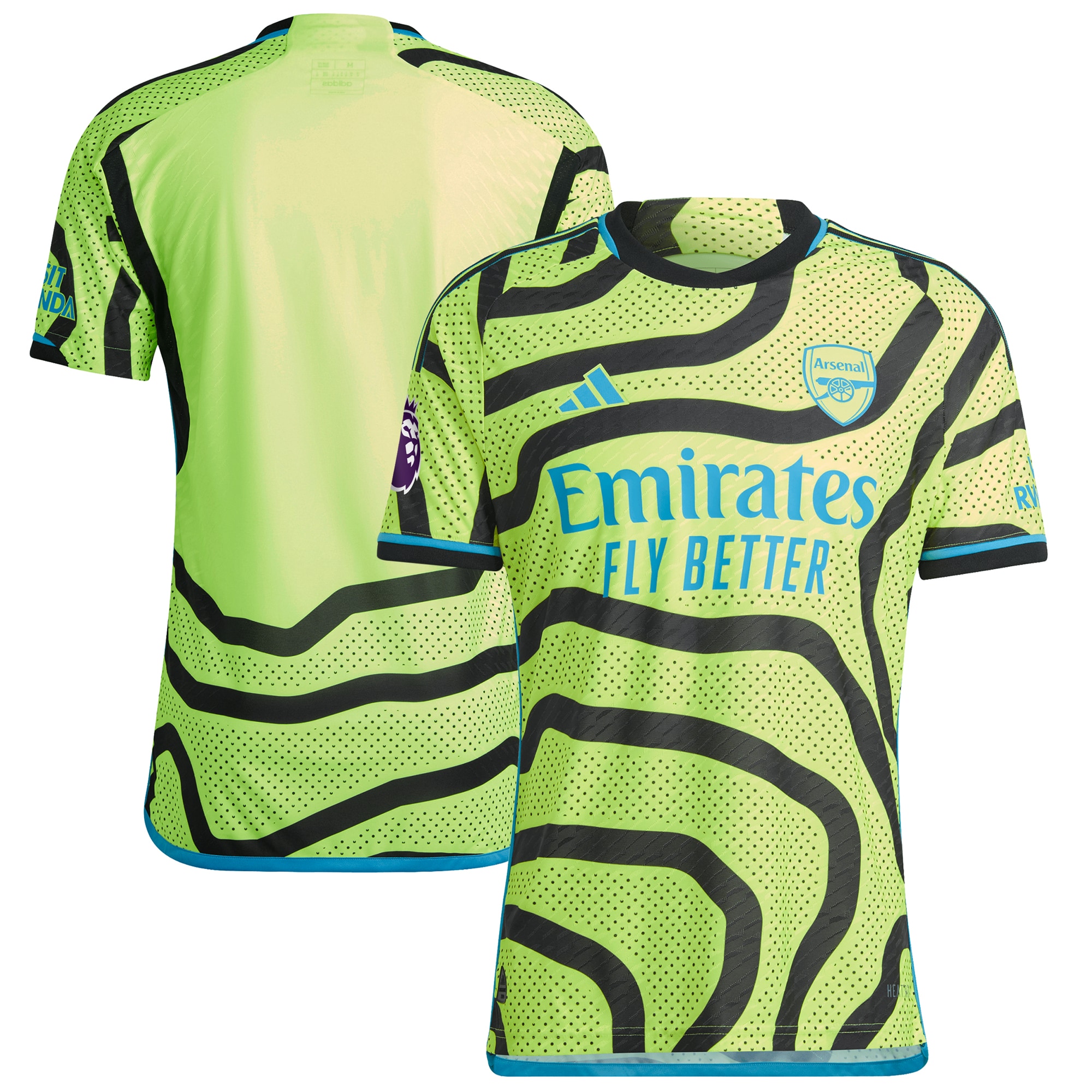 Arsenal 2023/24 Away Authentic Patch Jersey – Yellow