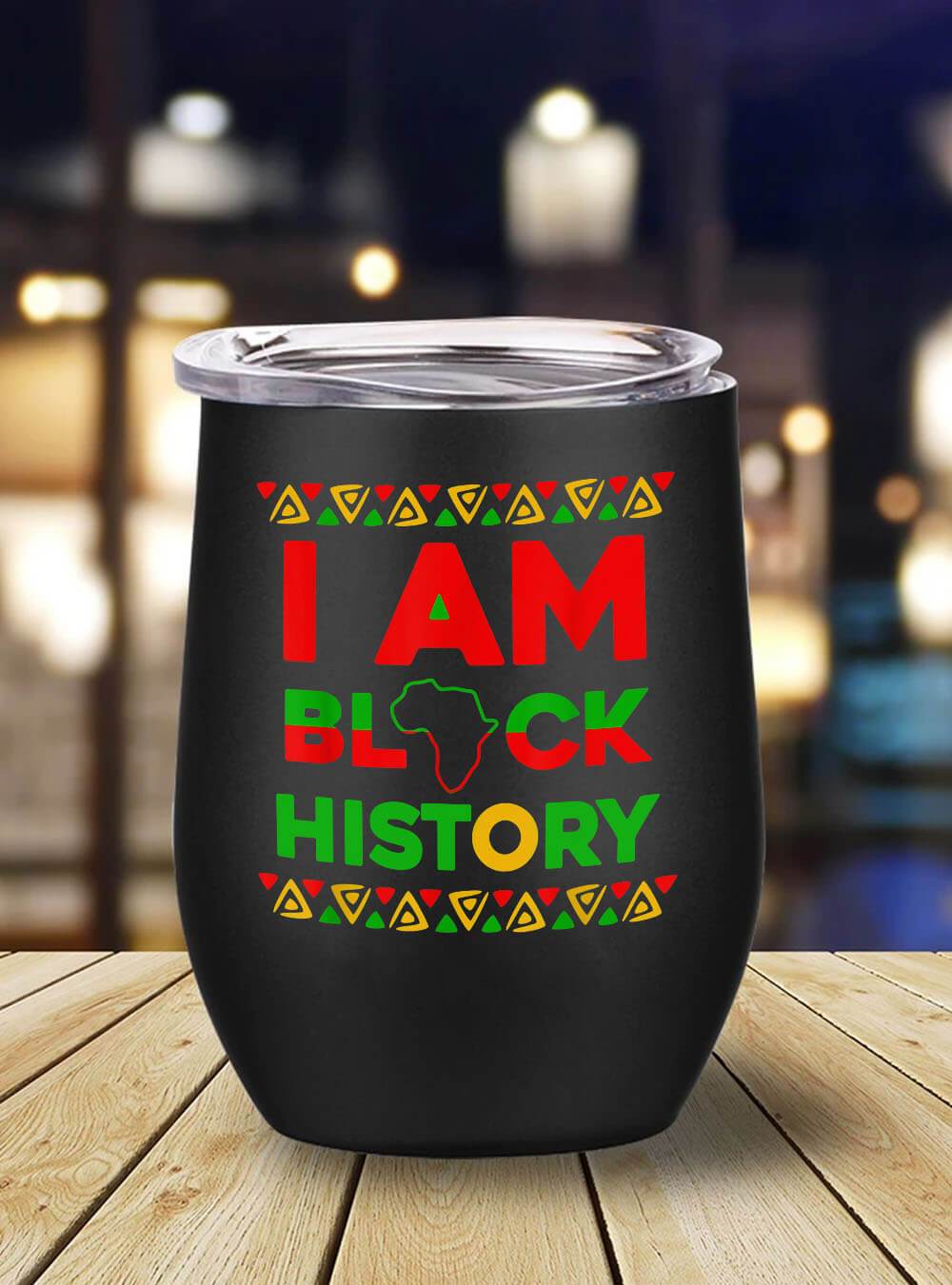 African American Tumbler I Am Black History African American Black Pride Stainless Steel Wine Tumbler Mug Black History Gift Ideas BPS6657