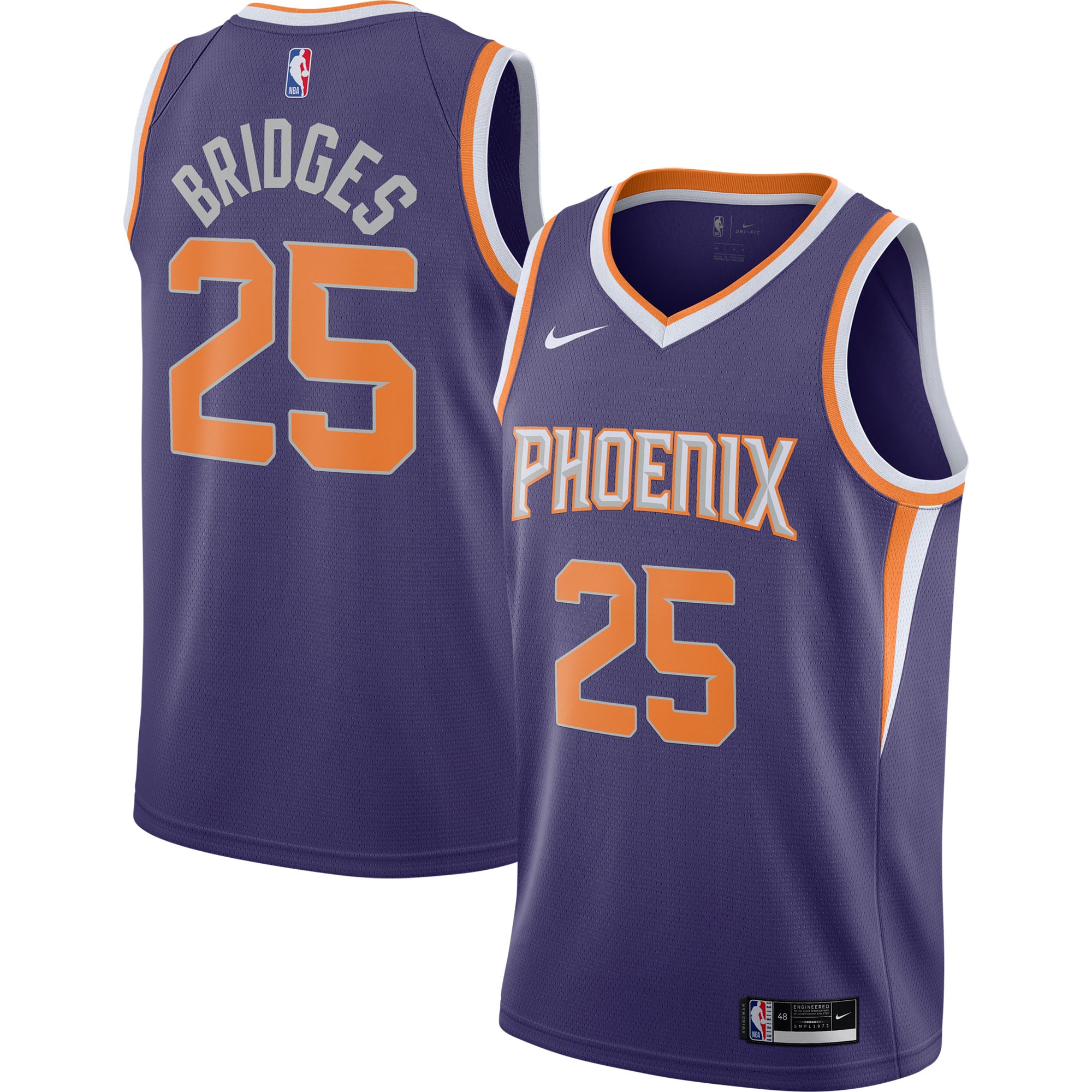 Mikal Bridges Phoenix Suns 2020/21 Swingman Player Jersey – Icon Edition – Purple