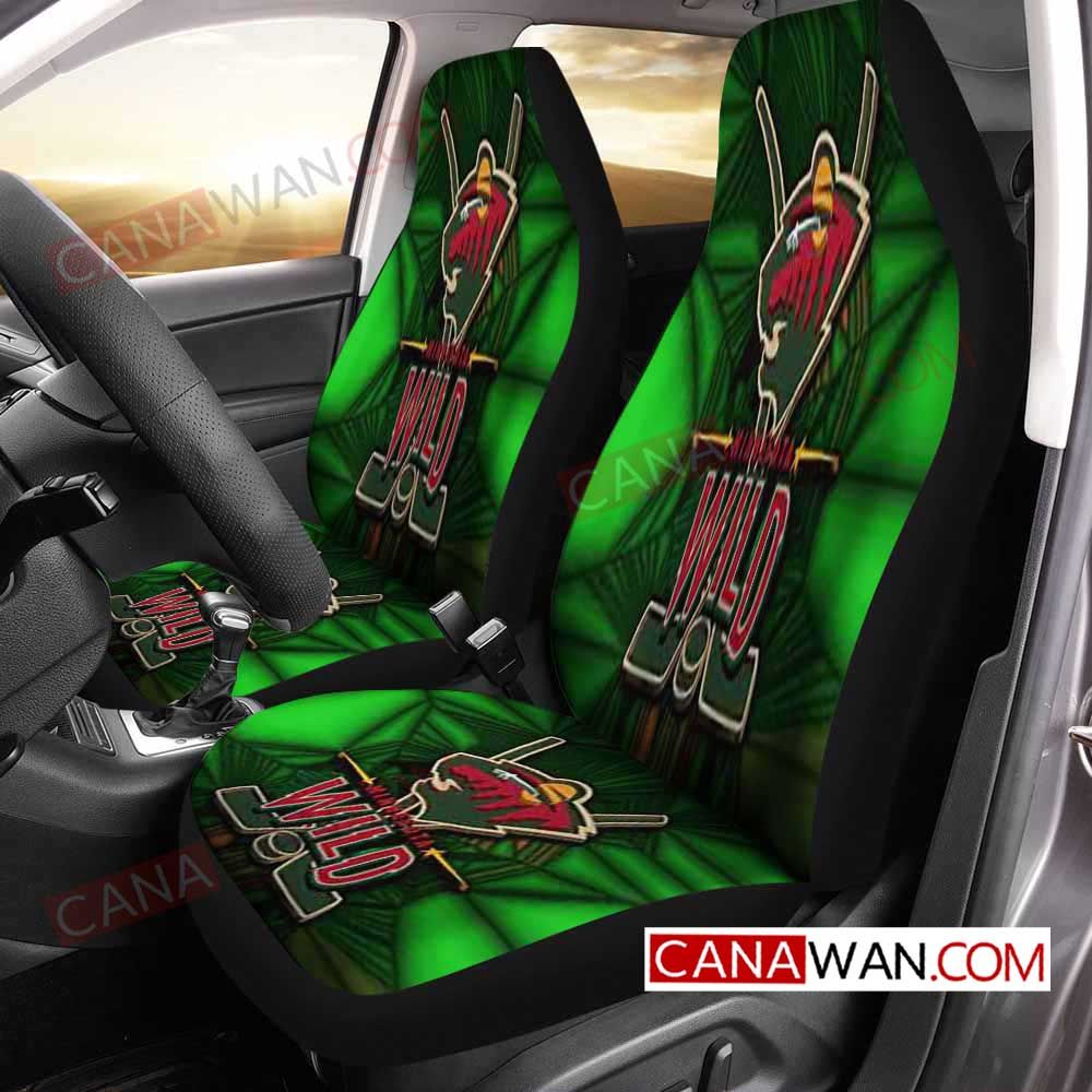 Minnesota Wild Style115 3D Customized Personalized Car Seat Cover