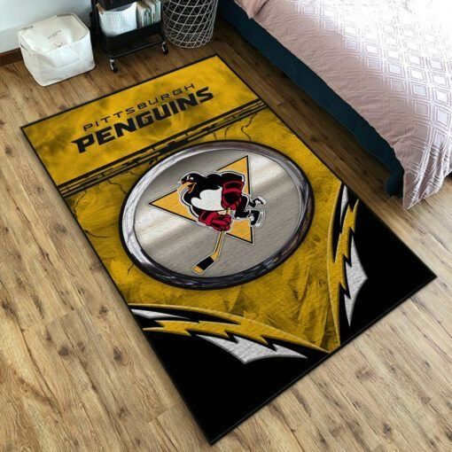 Pittsburgh Penguins Area Rugs Living Room Carpet FN301211 Local Brands Floor Decor