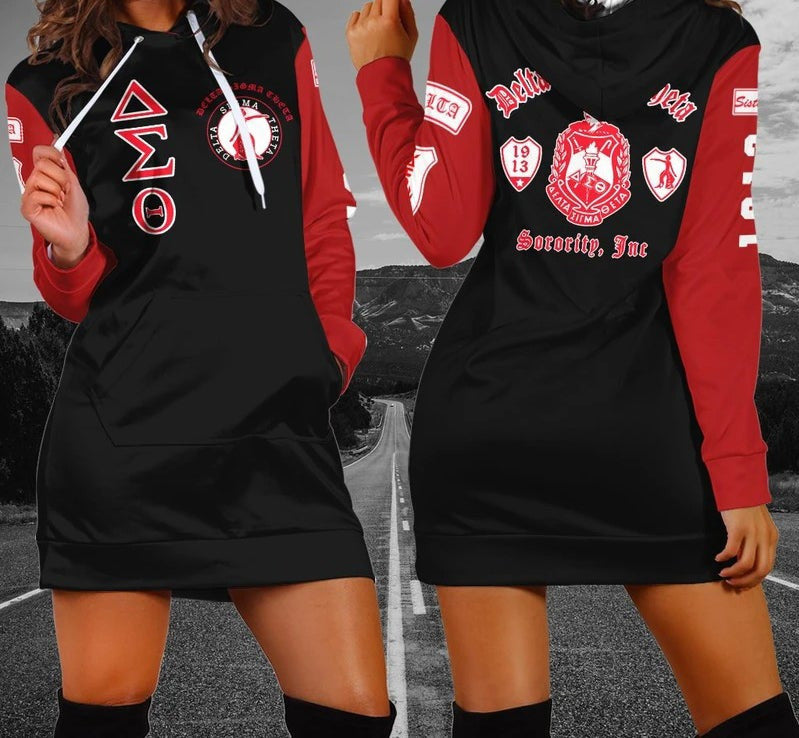 Sorority Dress – Sisterhood Delta Sigma Theta Ver2 Hoodie Dress