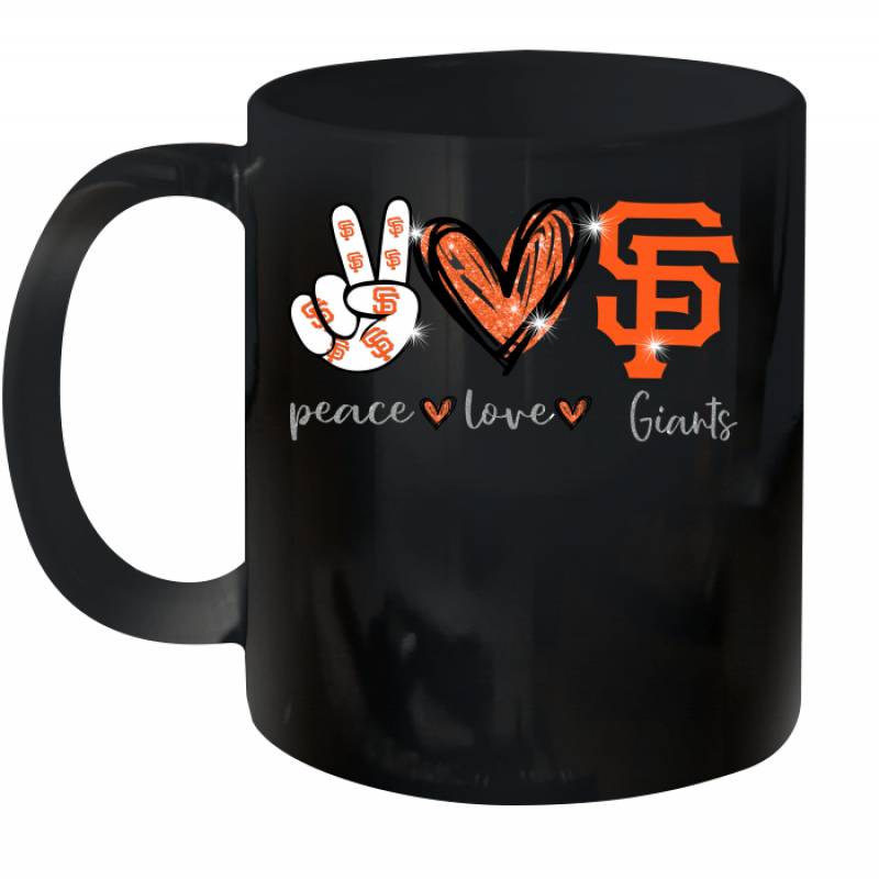 Peace Love Giants gift for San Francisco Giants Fans Ceramic Mug 11oz