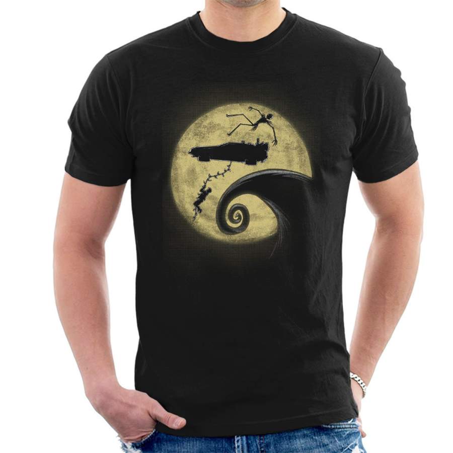 Nightmare Before The Future Back To The Future Mashup Men’s T-Shirt