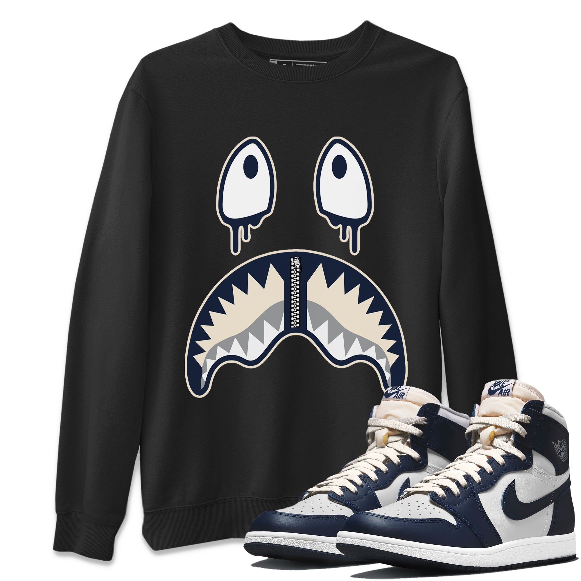 Shark Face Sweatshirt – Air Jordan 1 ’85 Georgetown