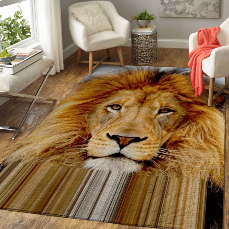 print error lion – Animals Area Rug Carpet