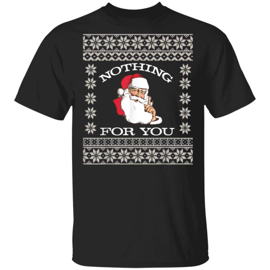 Funny Ugly Christmas Sweater Vintage Naughty Santa Shirt G500 Gildan 5.3 oz. T-Shirt