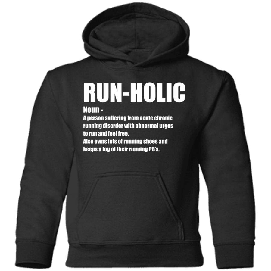 AGR Running Funny Design – Run-Holic Noun Toddler Pullover Hoodie