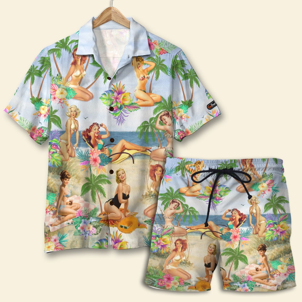 Pin Up Girl Hawaii Shirt And Men Beach Gift For This Summer Ha96299