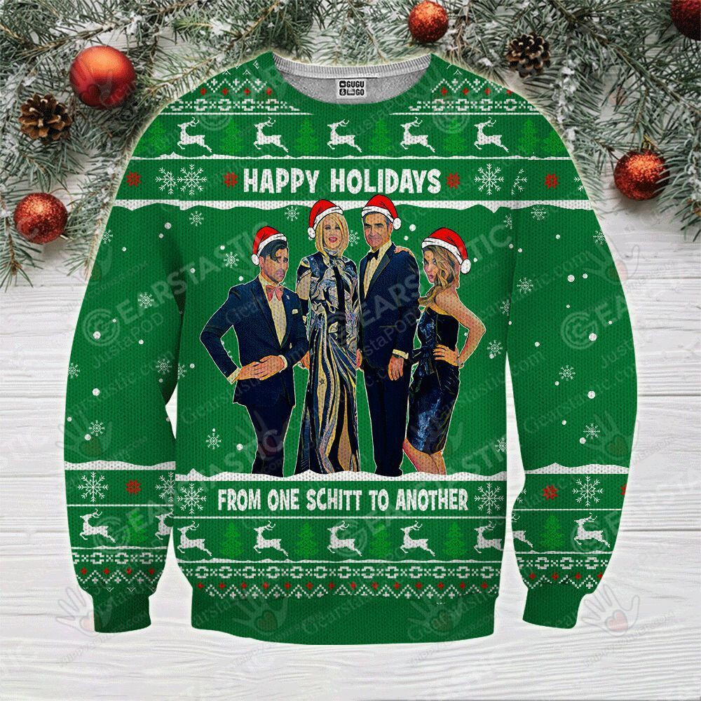 Schitt?S Creek Happy Holidays From One Schitt To Another Ugly… Ugly Sweater Christmas Gift