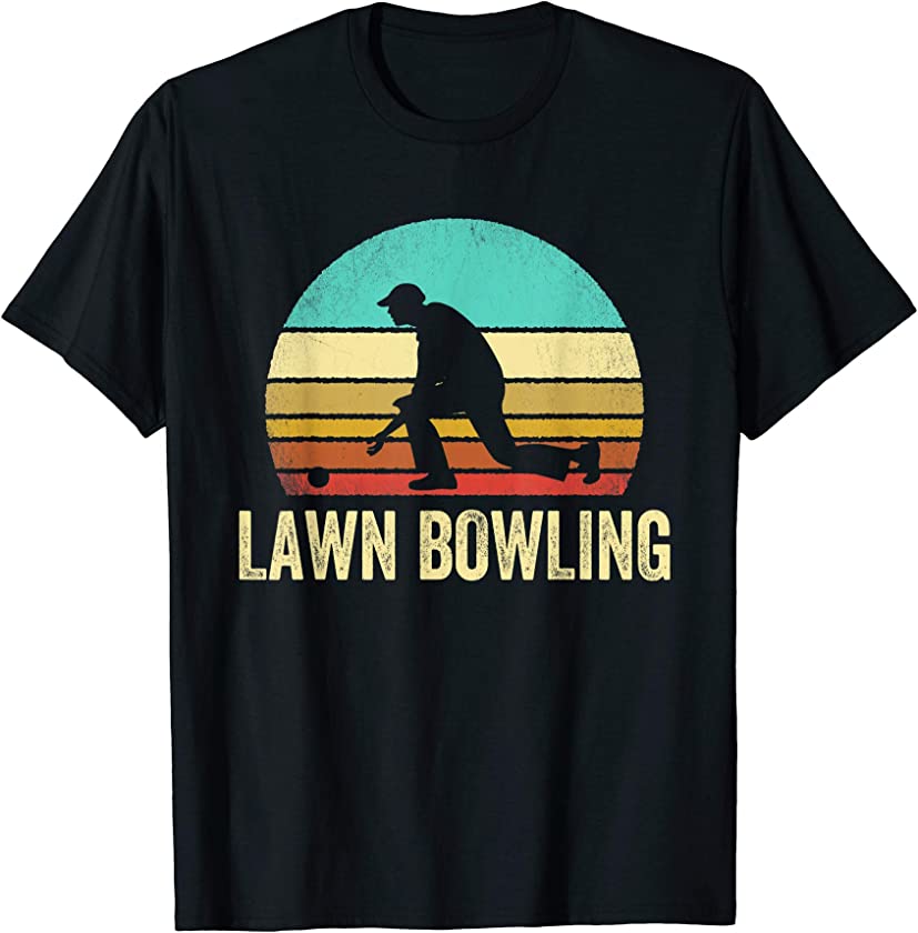 Vintage Lawn Bowling Shirt Sunset