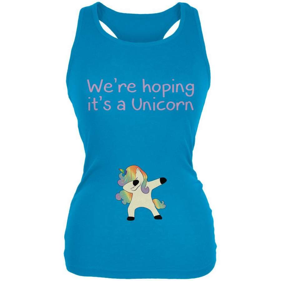 We’re Hoping It’s A Dabbing Unicorn Juniors Soft Tank Top