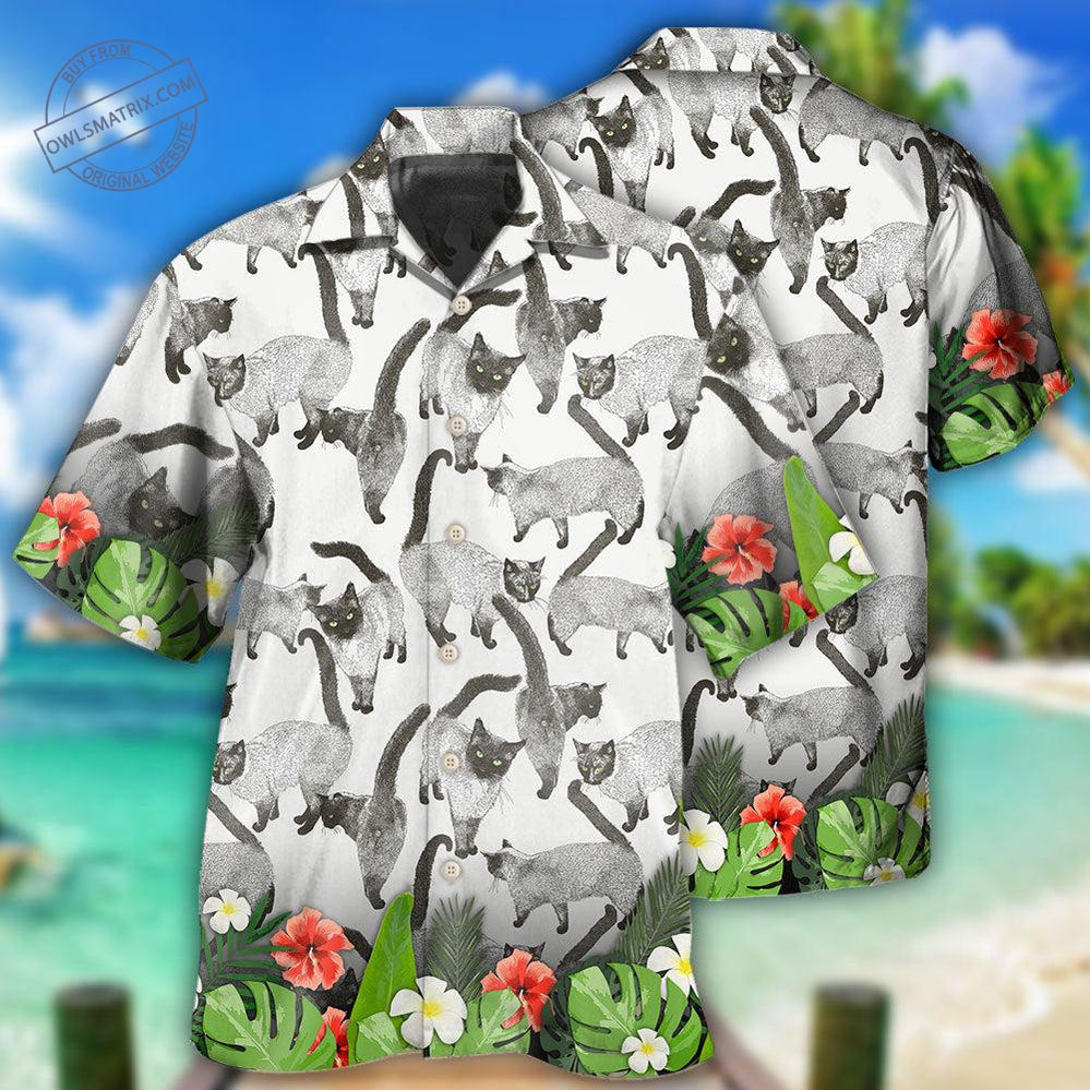 Siamese Cat Lover Tropical Style Hawaii Shirt Ha28362