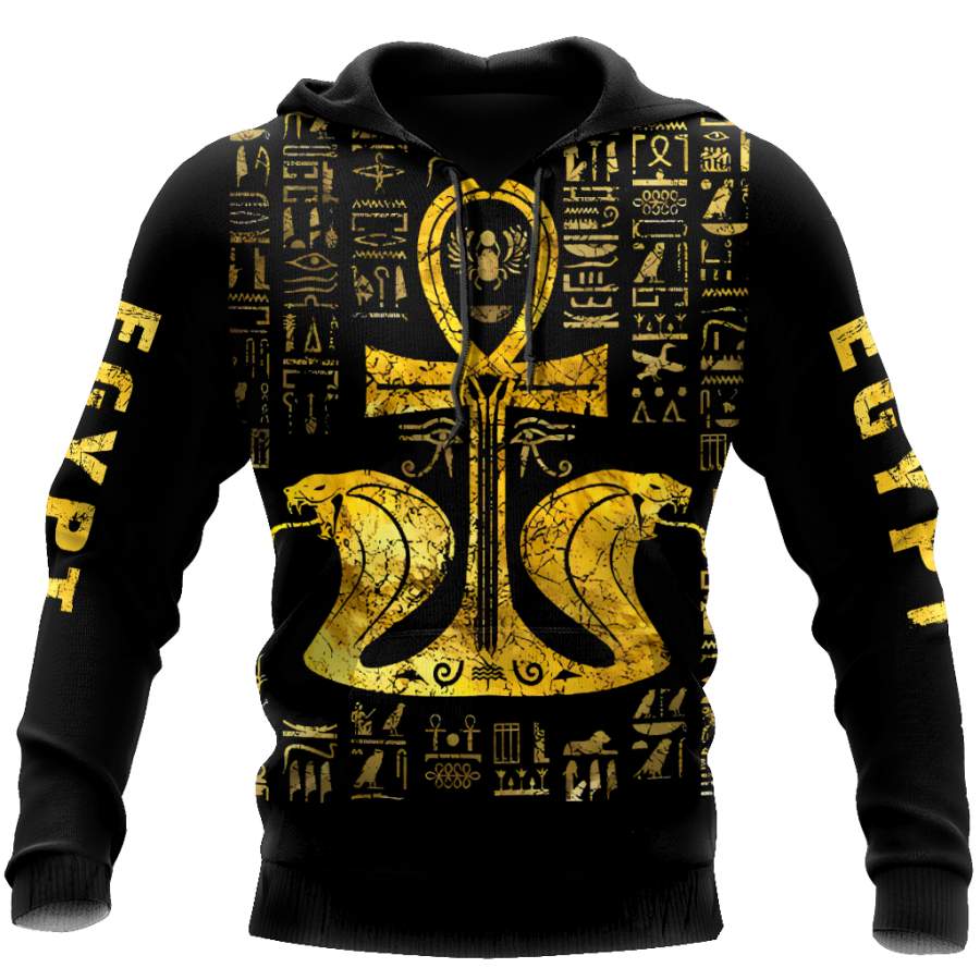 3D All Over Printed Ankh Ancient Egypt Hoodie Clothes MP08082002