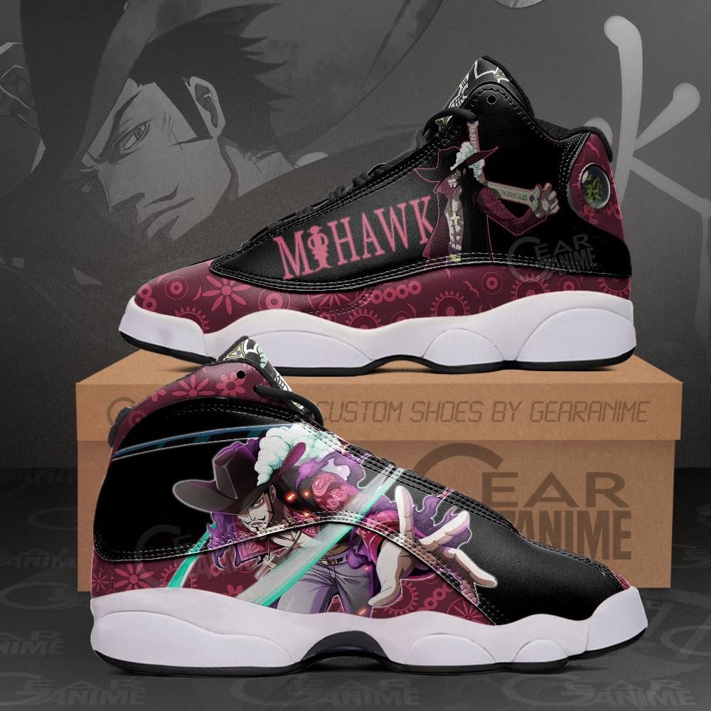 Dracule Mihawk Air Jordan 13 Sneakers JD13 One Piece Custom Anime Shoes