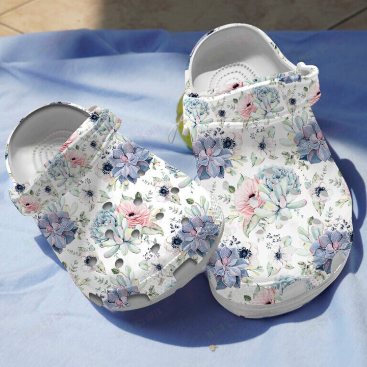 Cute Succulent Crocs Classic Clogs Shoes Pancr0662