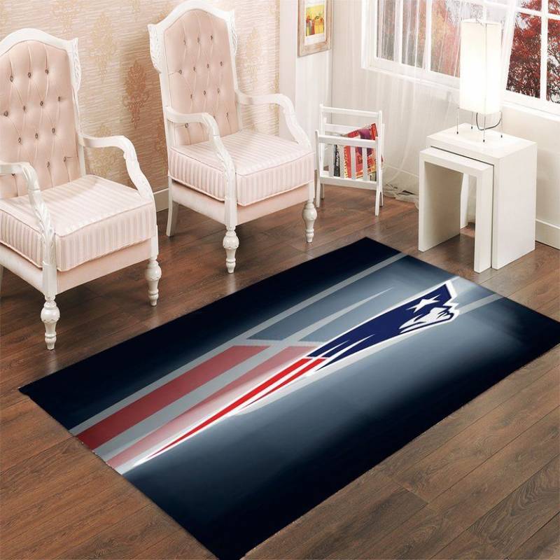 NEW ENGLAND PATRIOTS LOGO LIVING ROOM CARPET RUGS