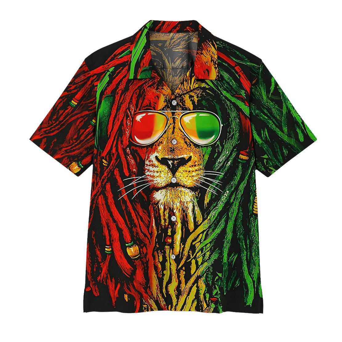 Alohazing 3D Reggae Lion Hawaii Shirt