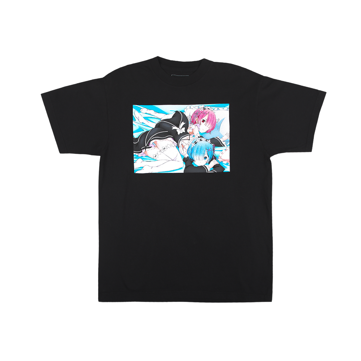 Re:Zero Rem And Ram Black Tee