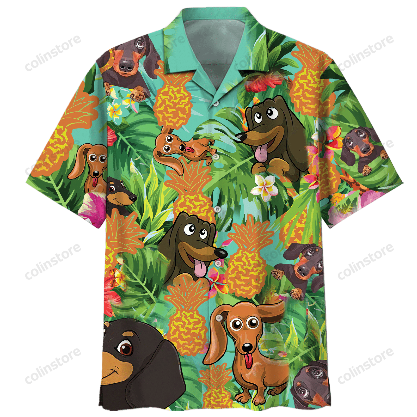 Dachshund Hawaii Shirt Ha15868