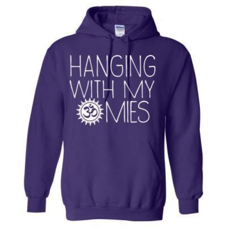 AGR Hanging With My Omies Om Yoga – Heavy Blend™ Hooded Sweatshirt