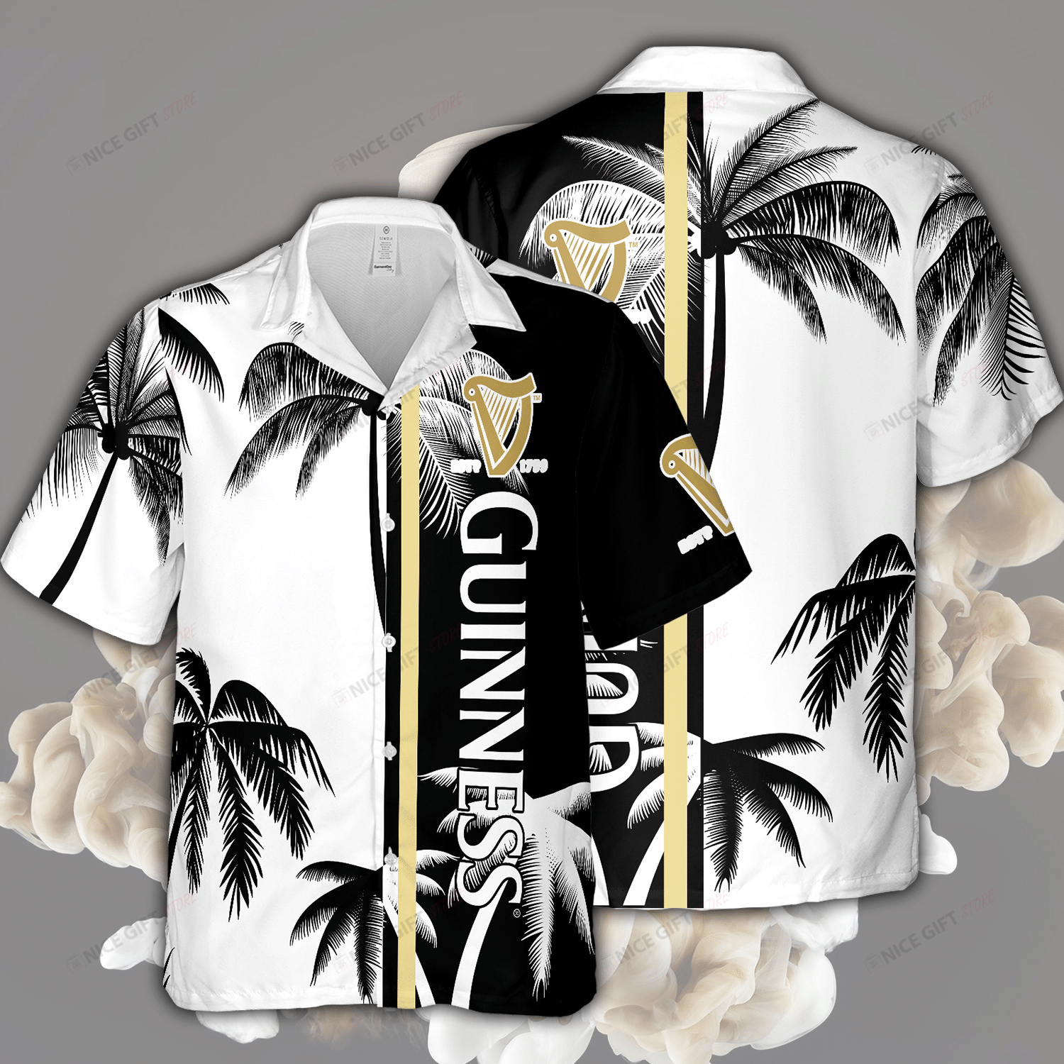 Guinness Hawaiian Shirt 3Hs-V8N4
