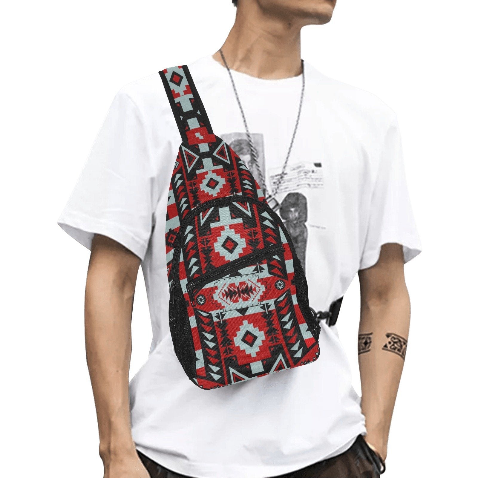 Chiefs Mountain Candy Sierra-Dark All Over Print Chest Bag (Model 1719)