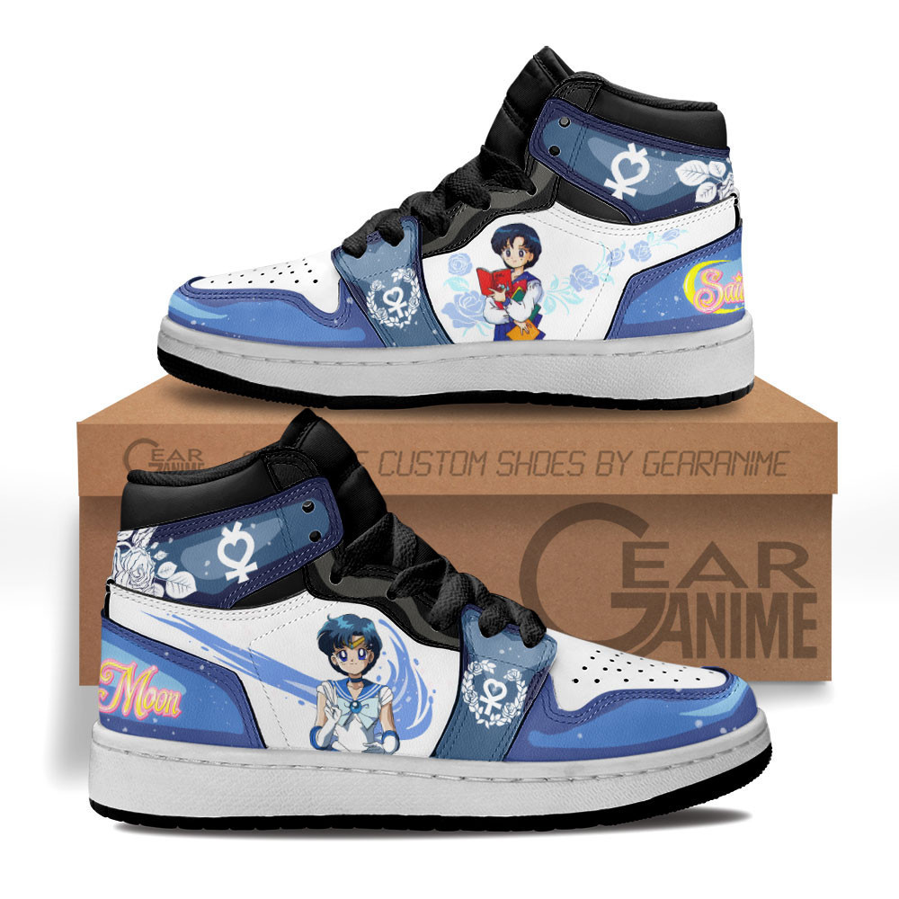 Sailor Mercury Sailor Anime Air Jordan 1 High Shoes Sneakers