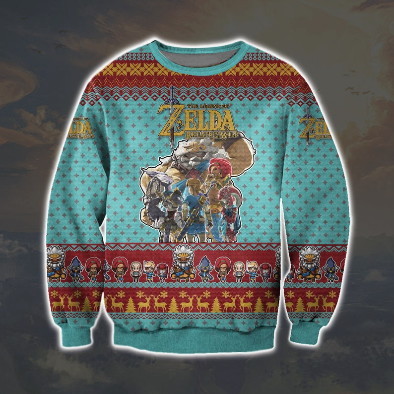 Zelda Champions Merry Christmas Ugly Sweatshirt, Christmas Ugly Sweater