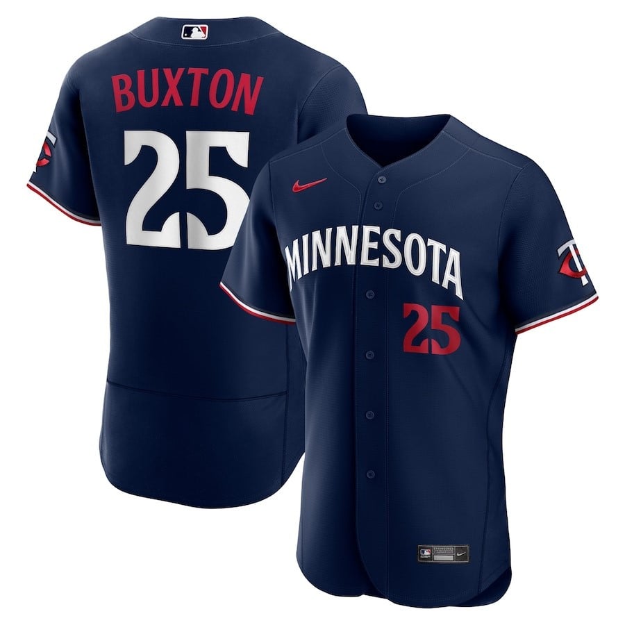 Byron Buxton 25 Minnesota Twins Alternate Player Elite Jersey – Navy