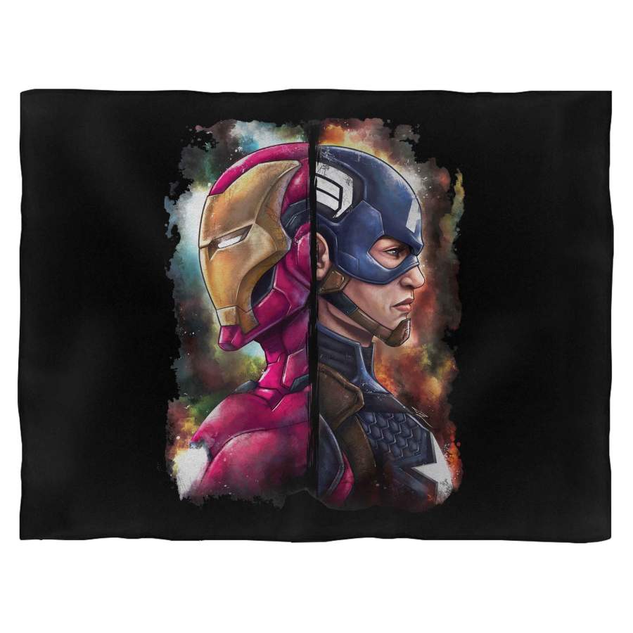 Avengers Endgame Ironman Captain America Blanket