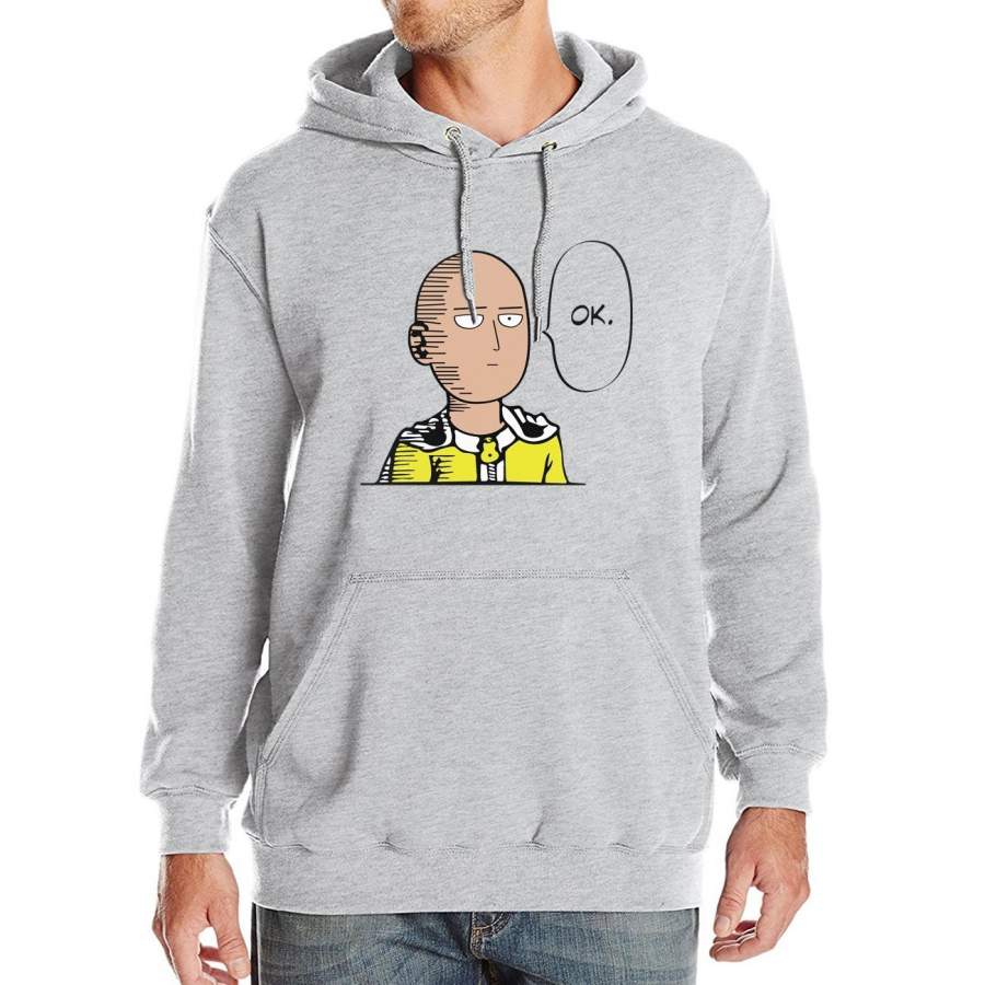 One Punch Man Hero Saitama Oppai Anime Cartoon Print Hoodie Spring Winter Fleece Sweatshirts Men?¡¥S Sportswear Harajuku Kpop