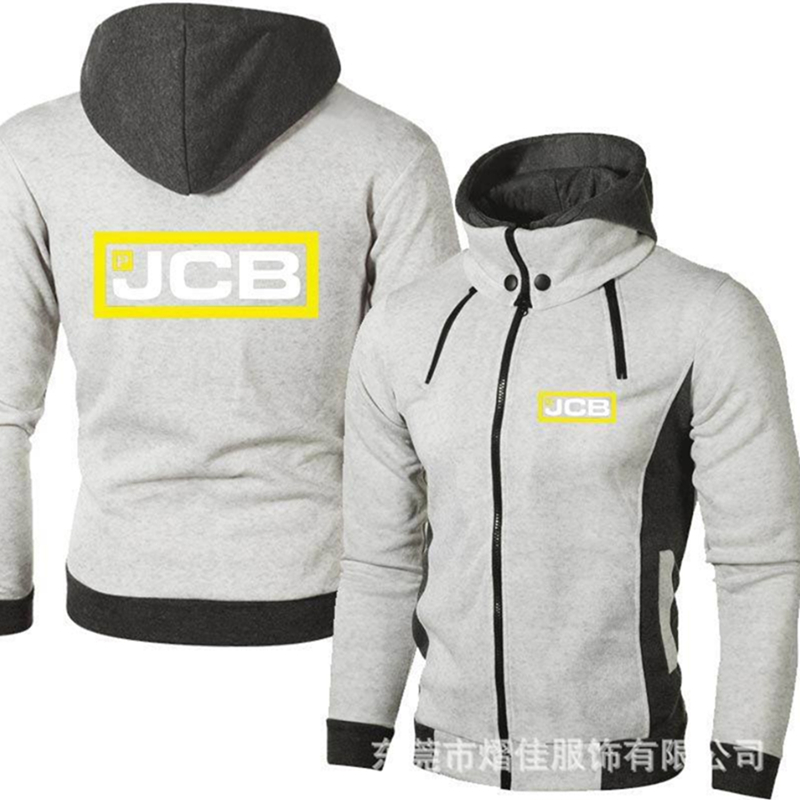 2021 New JCB Men’s Clothing Sweatshirt Casual Male Jacket Fleece Warm Hoodies Quality SportWear Harajuku Outwear alx