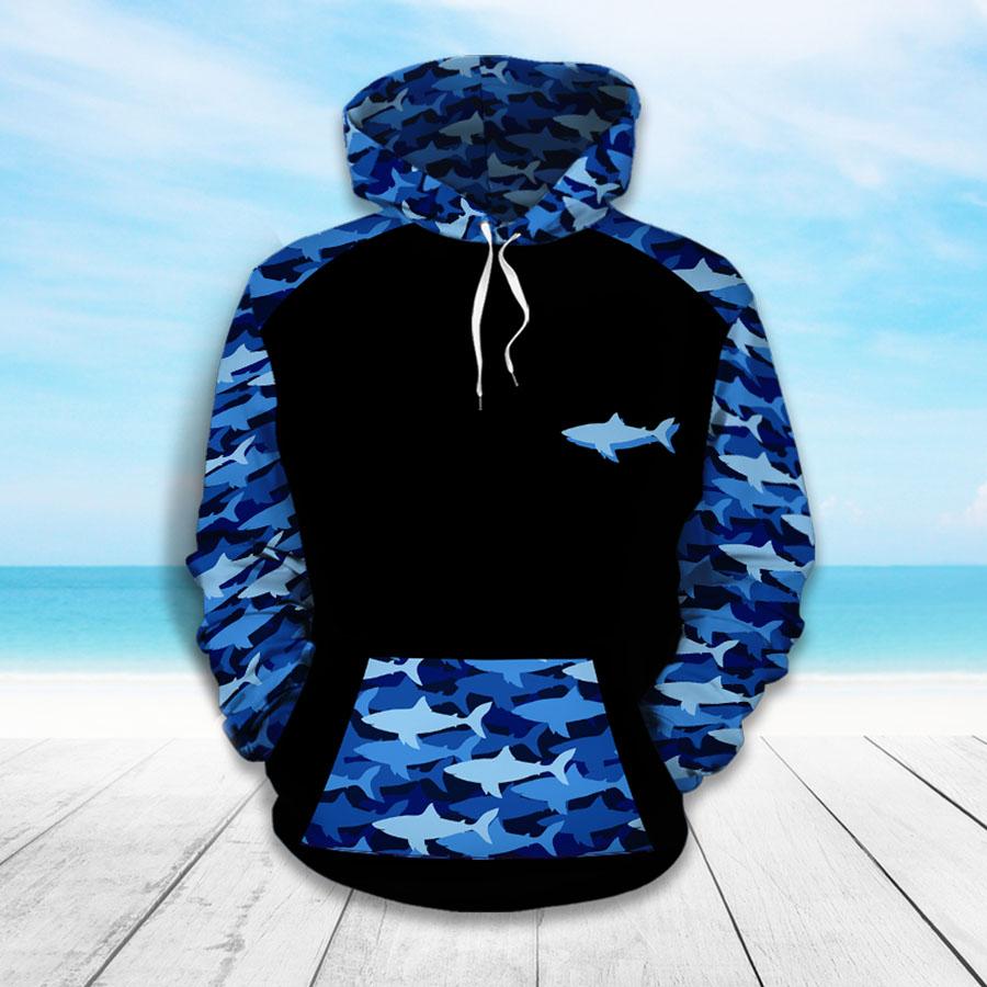 Blue Shark Hoodie & Legging