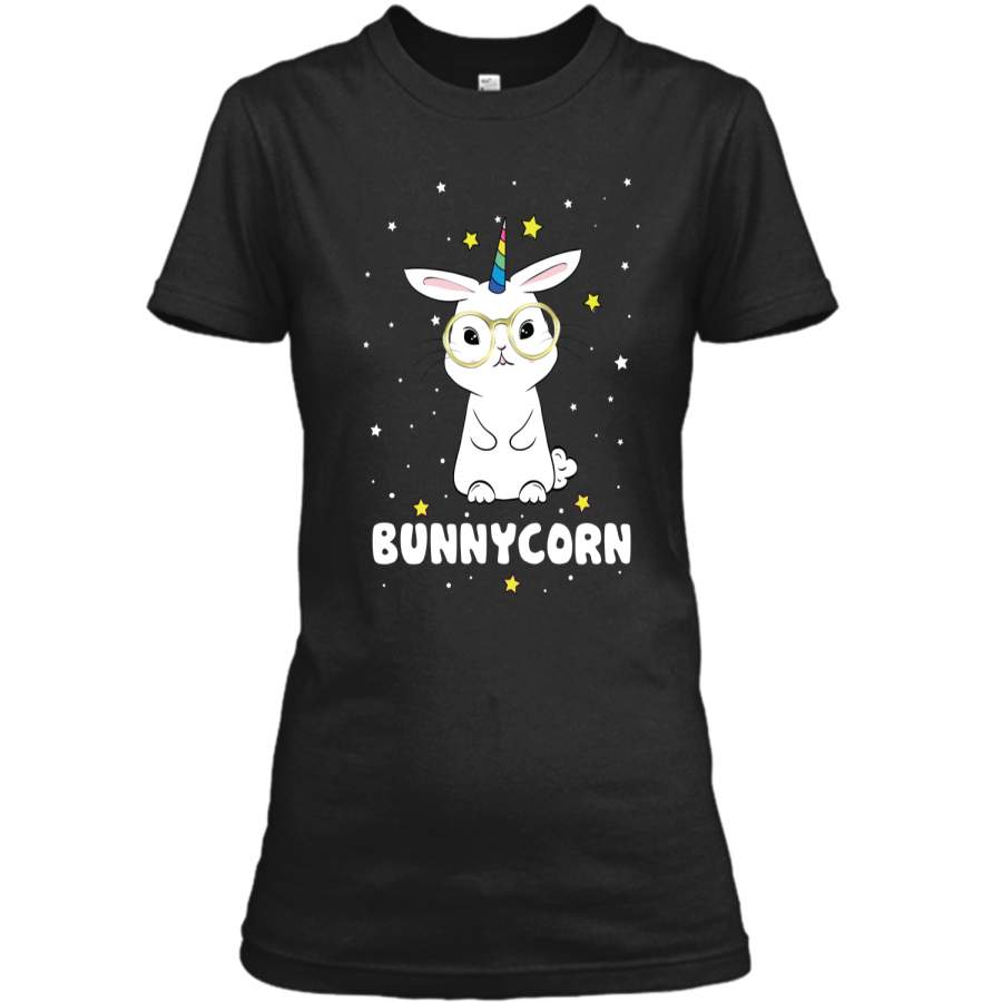 Bunnycorn! Funny Unicorn Easter Bunny T-Shirt Ladies Custom