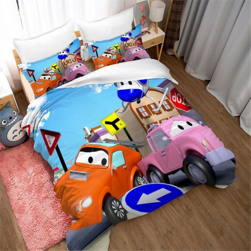 Car Patrol 2 Duvet Cover Pillowcase Home Decor 3D Bedding Set 5372