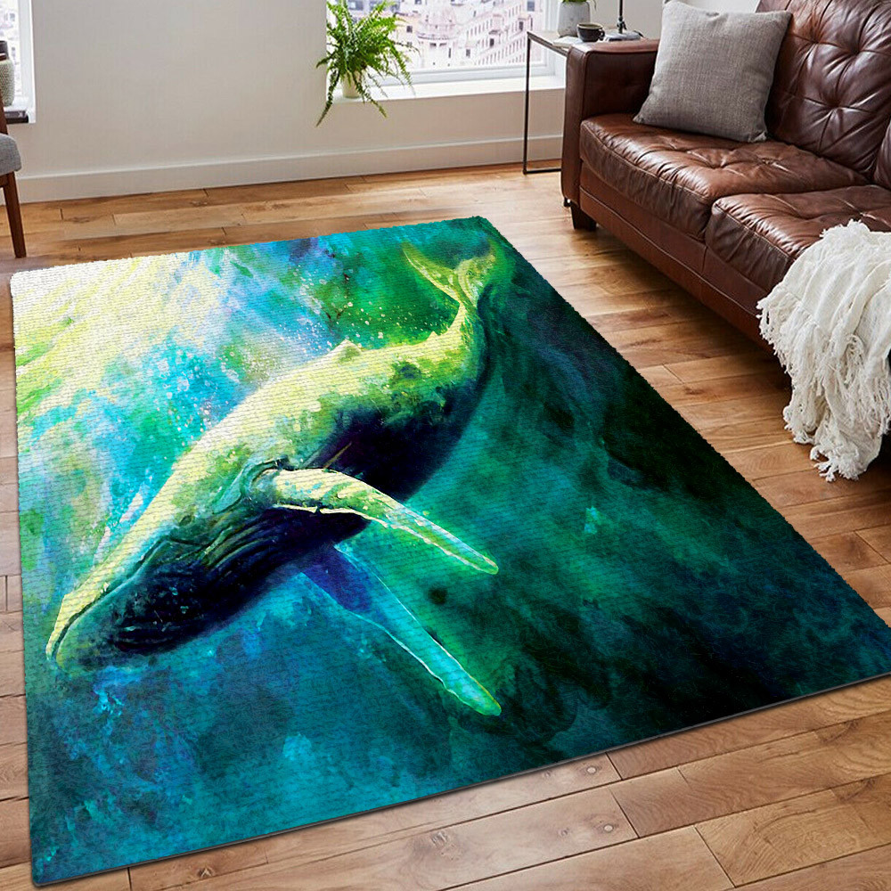 Sea Queens Printing Floor Mat Carpet, Sea Horse Rug, Killing Whales Printing Floor Mat Carpet, Whale Artwork Area Rug, Whale Sea Rug, Gifts For Whale