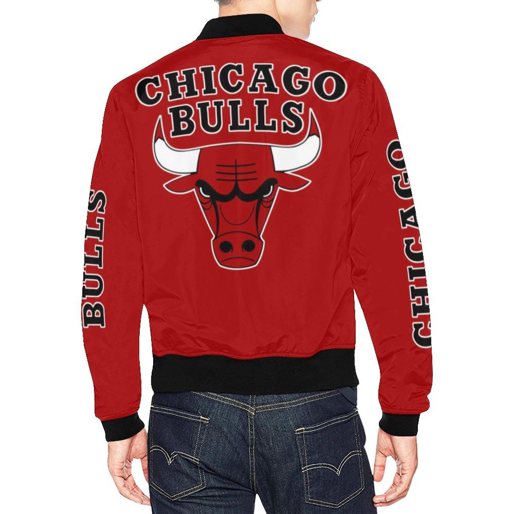 Chicago Bulls Red All Over Print Bomber Jacket For Men – Fit Fit Apparel