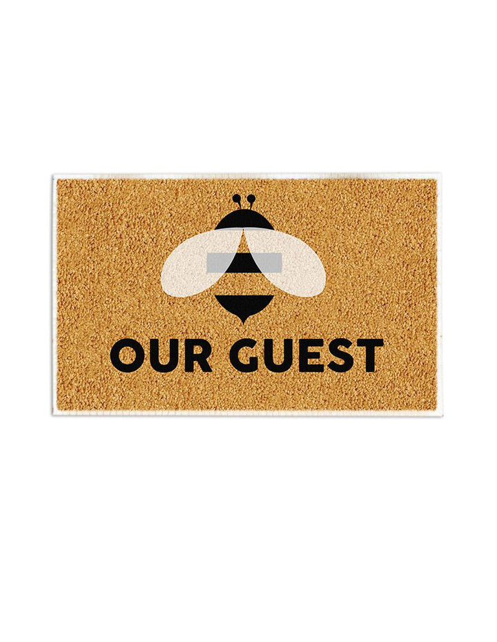 Waybackapparel Bee Our Guest 3D Doormat