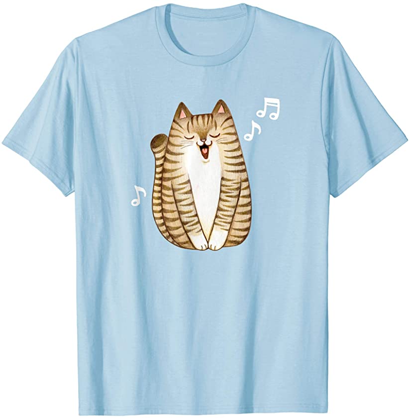 Choir Cat Singing Musical Kitten T-Shirt