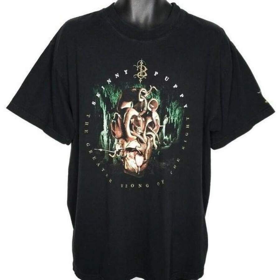 Bravado Skinny Puppy Concert Cotton Black Men T-shirt